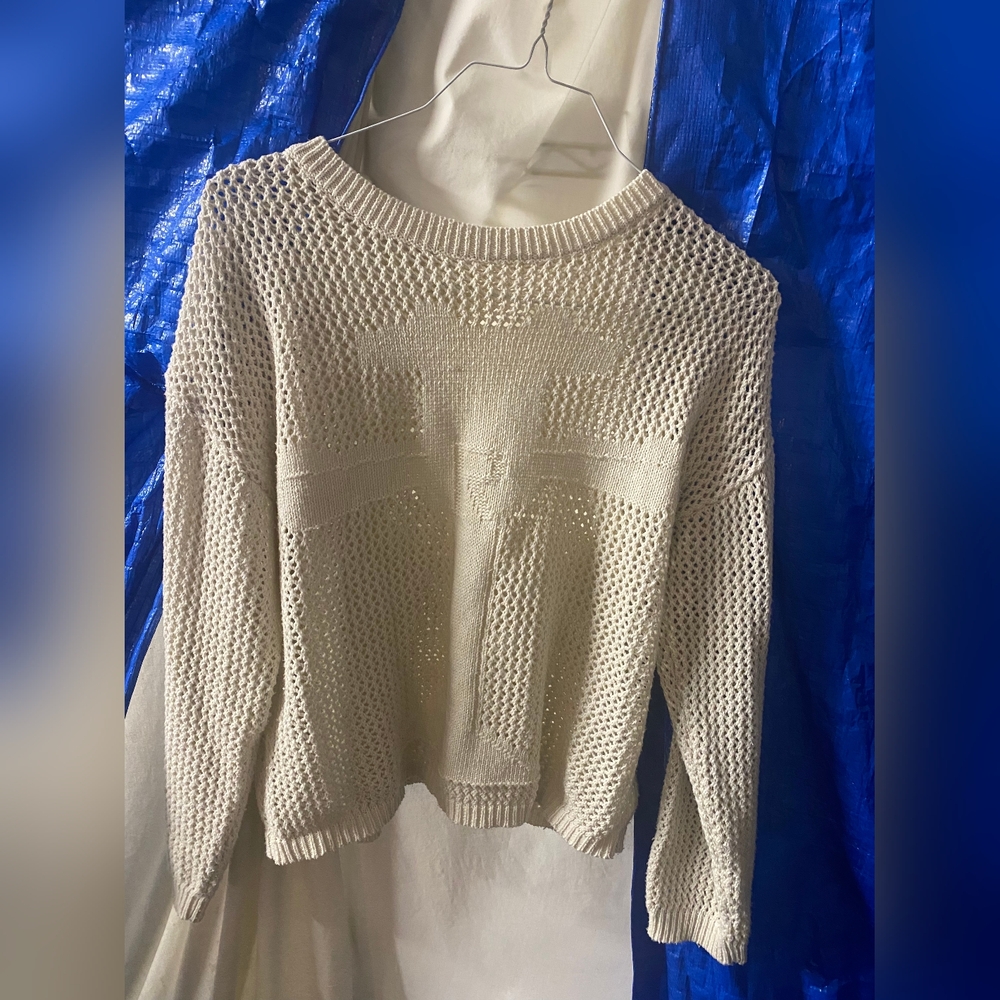 Elegant Cream Knit Sweater